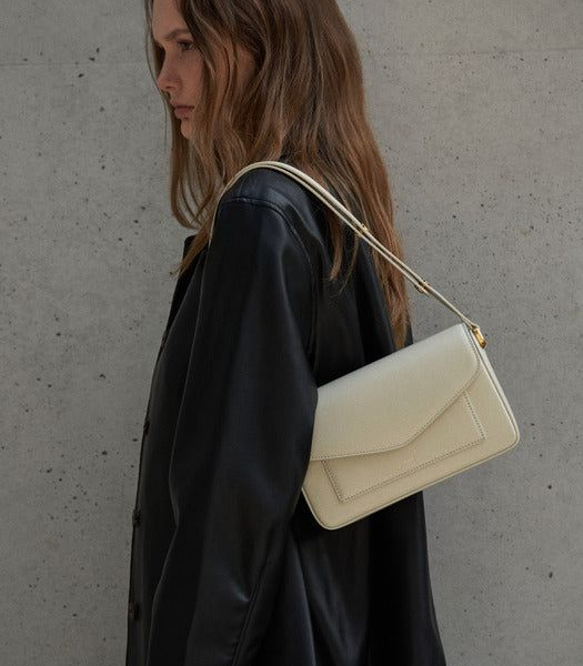 HERVE SATCHEL BAG Ivory - EmpressKorea