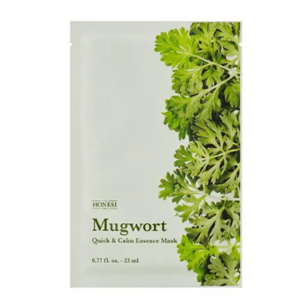 HONESI Quick & Calm Essence Mugwort Mask 10pcs - EmpressKorea