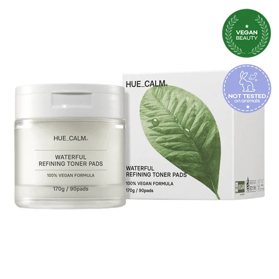 HUE_CALM Waterful Refining Toner Pads 170g 90EA - EmpressKorea