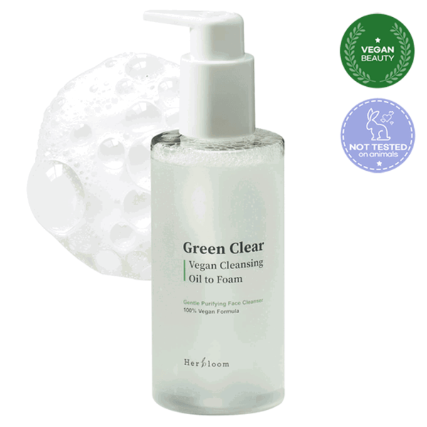 Herbloom Green Clear Vegan Cleansing Oil To Foam 200ml - EmpressKorea