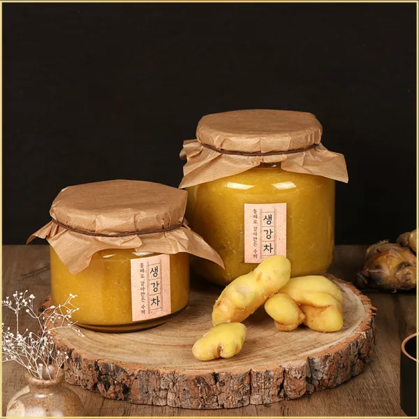 Homemade ginger tea with green organic sugar Homemade ginger tea 550g - EmpressKorea