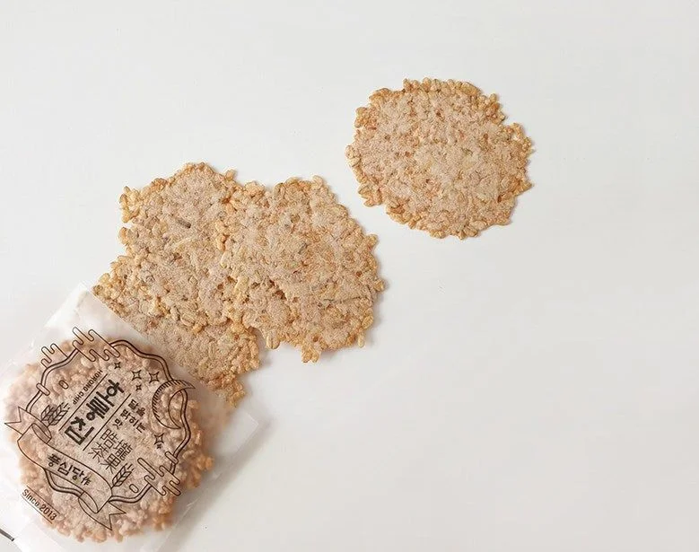 Horong Chips (small pack of 3 brown rice + oats + konjac chip snacks) 15g, 30pecies - EmpressKorea