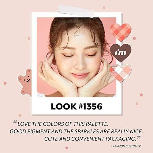 I'M MEME I'M Color Pattern Palette | 6 Colors Eyeshadow and 1 Blush Palette | 001 Coral Pattern | K-Beauty - EmpressKorea