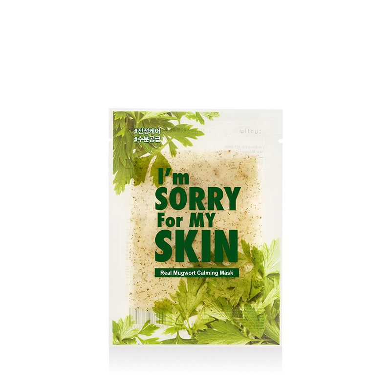 I'm Sorry For My Skin Real Mugwort Calming Mask Sheet 23ml*10pack - EmpressKorea