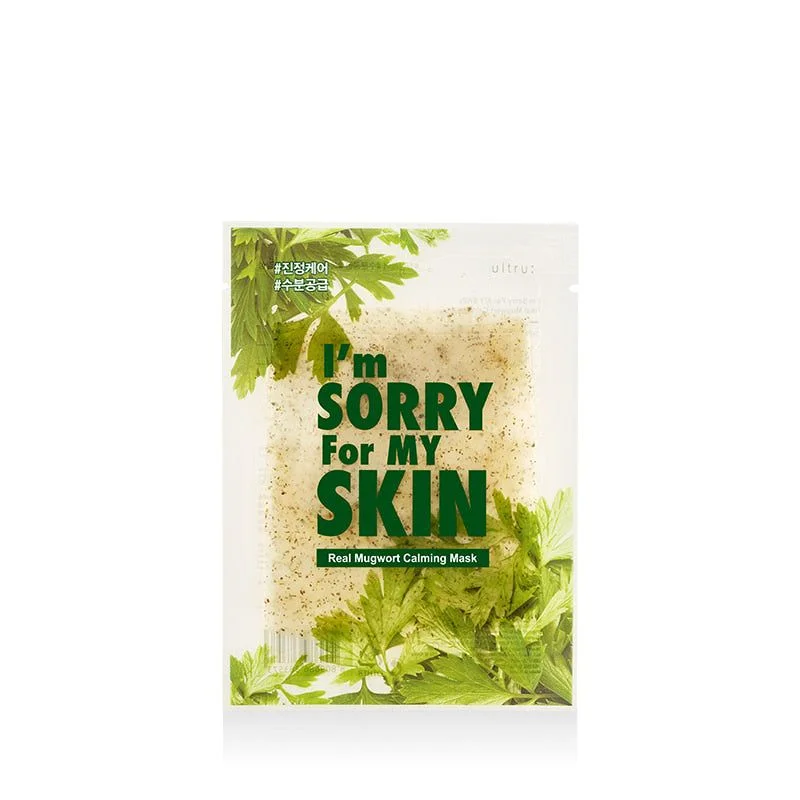 I'm Sorry For My Skin Real Mugwort Calming Mask Sheet 23ml*10pack - EmpressKorea