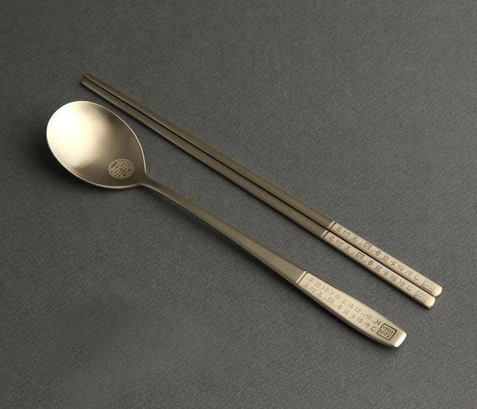 Inspoon Hunminjeongeum Gold Cutlery Set - EmpressKorea