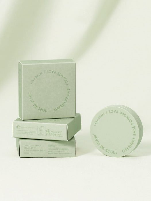 JAVIN DE SEOUL  Greenery Base Powder Pact 7.5g No.01 Sebum White - EmpressKorea