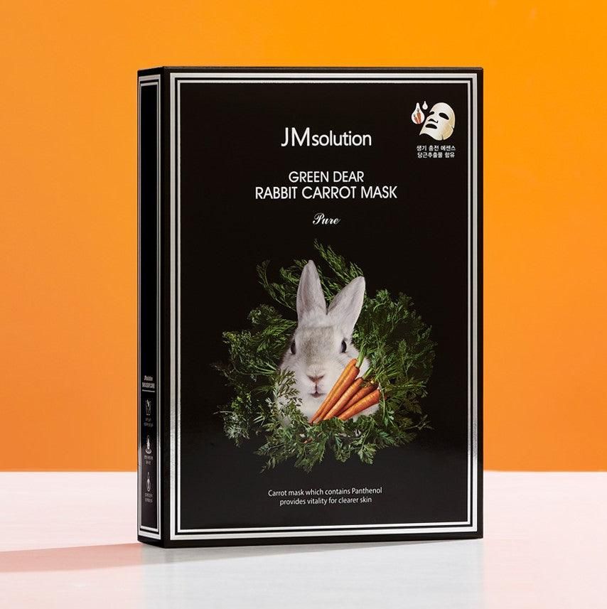 JM Solution Green Dear Rabbit Carrot Mask Pure 30ml*10EA - EmpressKorea