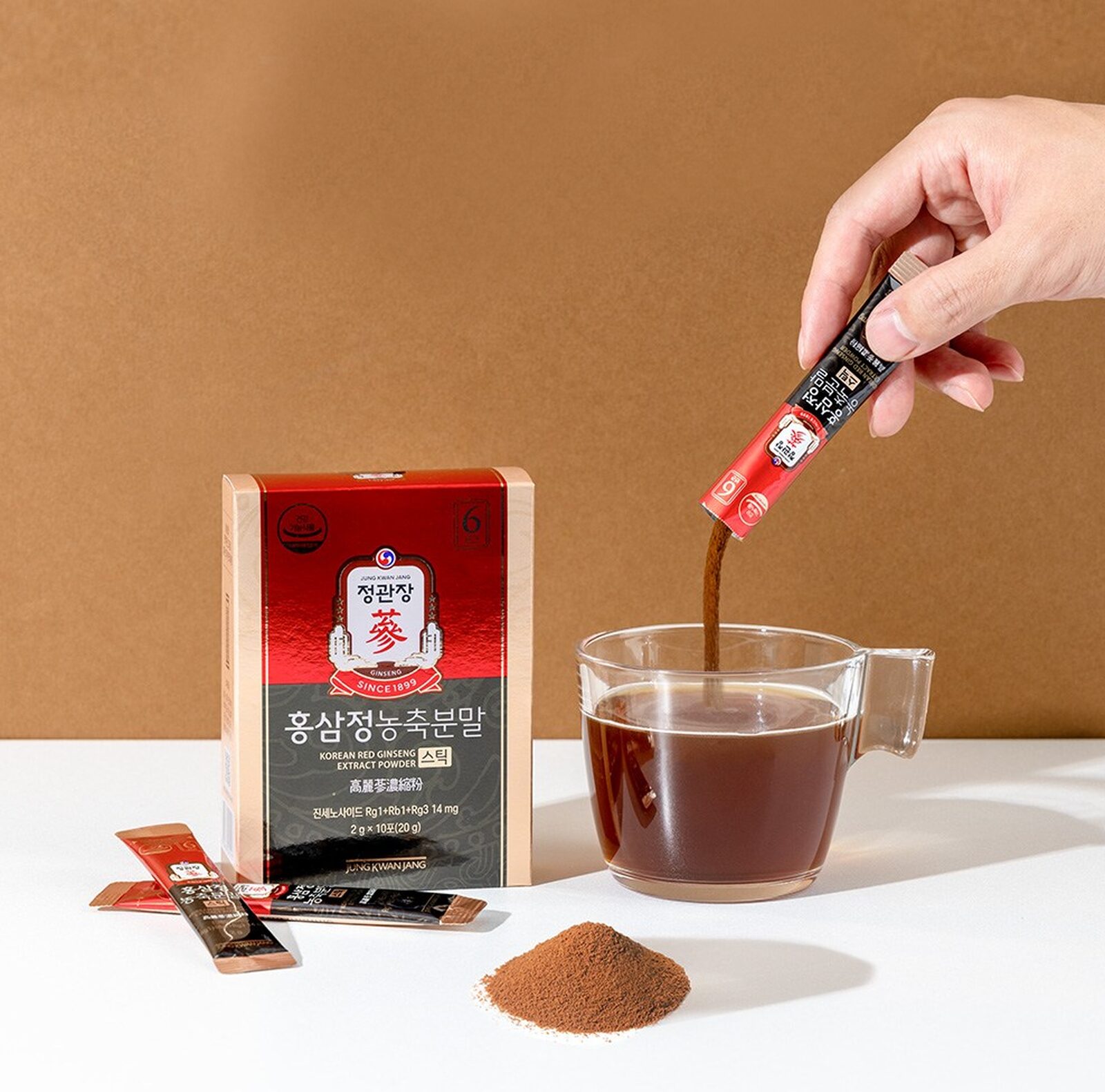 JUNG KWAN JANG Korean Red Ginseng Extract Powder 30pcs - EmpressKorea