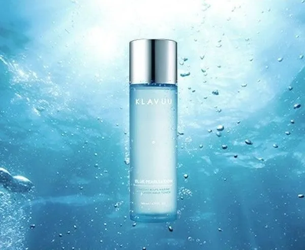 KLAVUU Blue Pearlsation One day 8cups Marine Collagen Aqua Toner 140ml - EmpressKorea