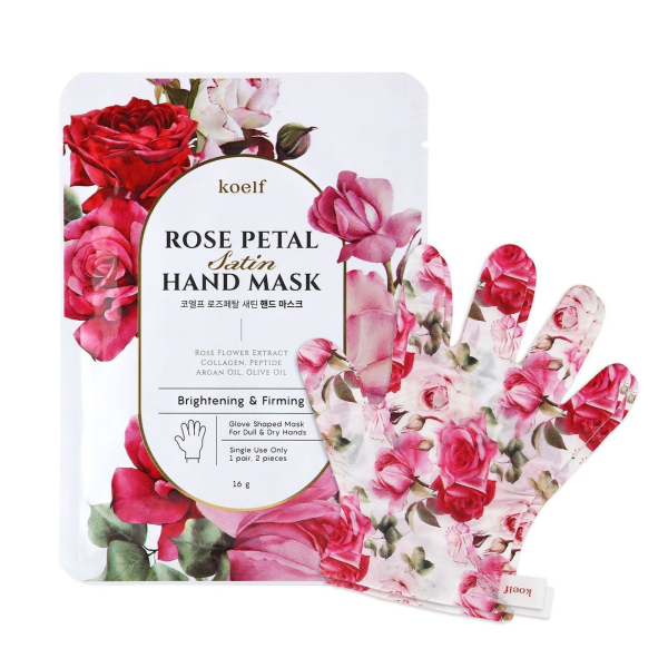 KOELF Rose Petal Satin Hand Mask 16g*10ea - EmpressKorea