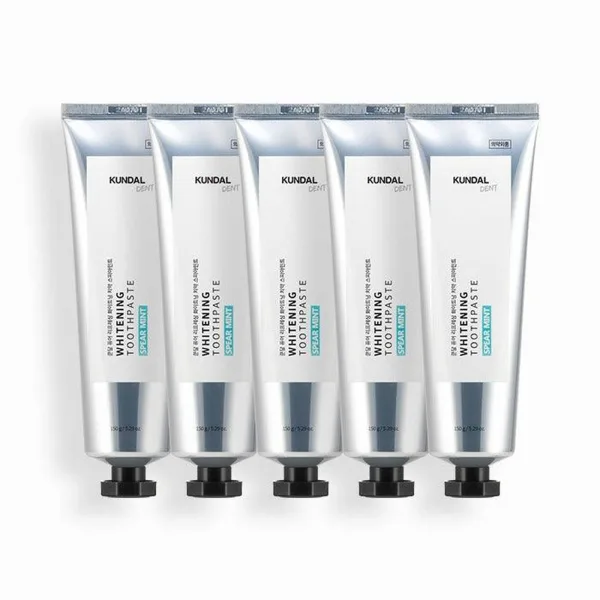 KUNDAL Pure Refreshing Whitening Toothpaste 150g x 5pcs - EmpressKorea