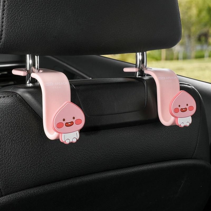 Kakao Friends - Cute Character Car Decoration Headrest Hook Bag Hanger - EmpressKorea