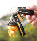Kakao Friends - Cute Ryan and Apeach Character Car Keyring - EmpressKorea