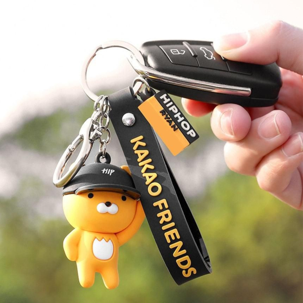 Kakao Friends - Cute Ryan and Apeach Character Car Keyring - EmpressKorea