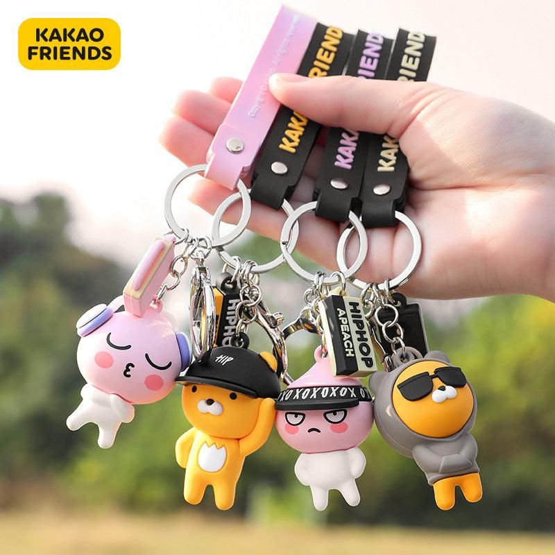 Kakao Friends - Cute Ryan and Apeach Character Car Keyring - EmpressKorea