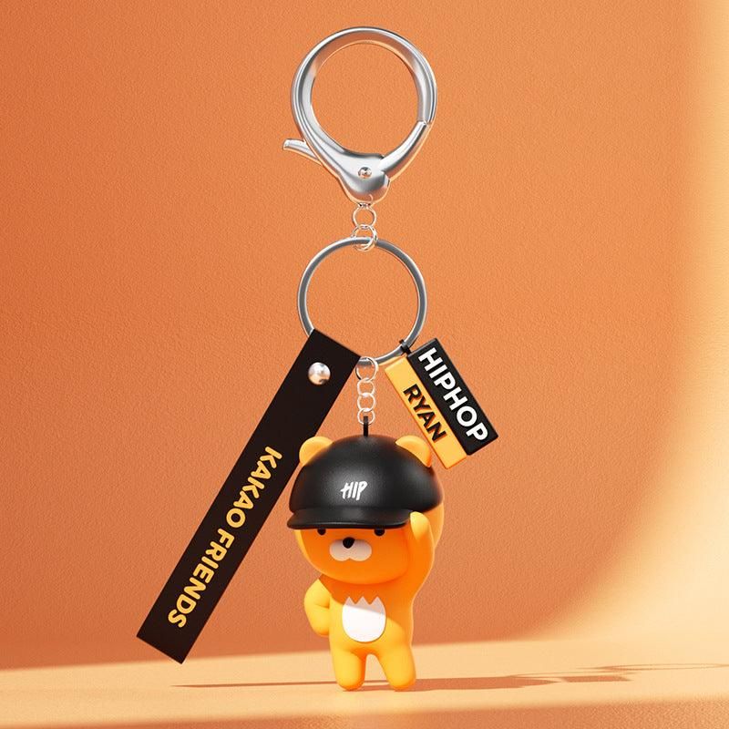 Kakao Friends - Cute Ryan and Apeach Character Car Keyring - EmpressKorea