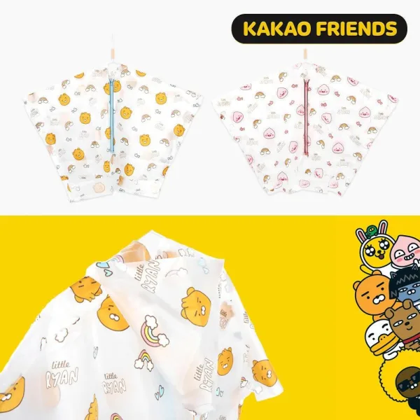 Kakao Friends - Ryan Little Friends Children Kids Raincoat - EmpressKorea