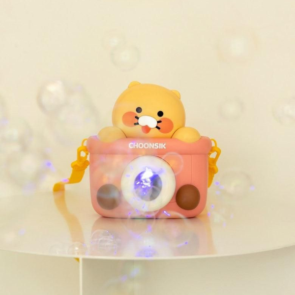 Kakao Friends Choonsik Camera Soap Bubble Automatic Bubble Gun - EmpressKorea