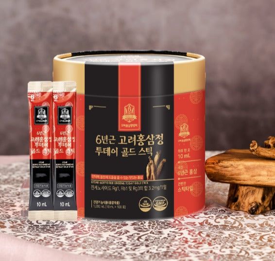 Korea Red Ginseng Association 6-year-old Korean Red Ginseng Extract Today Gold Stick 10ml x 100 packets - EmpressKorea