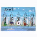 Korea Travel Key Holder Metal Key Ring (Korea Souvenir) - EmpressKorea