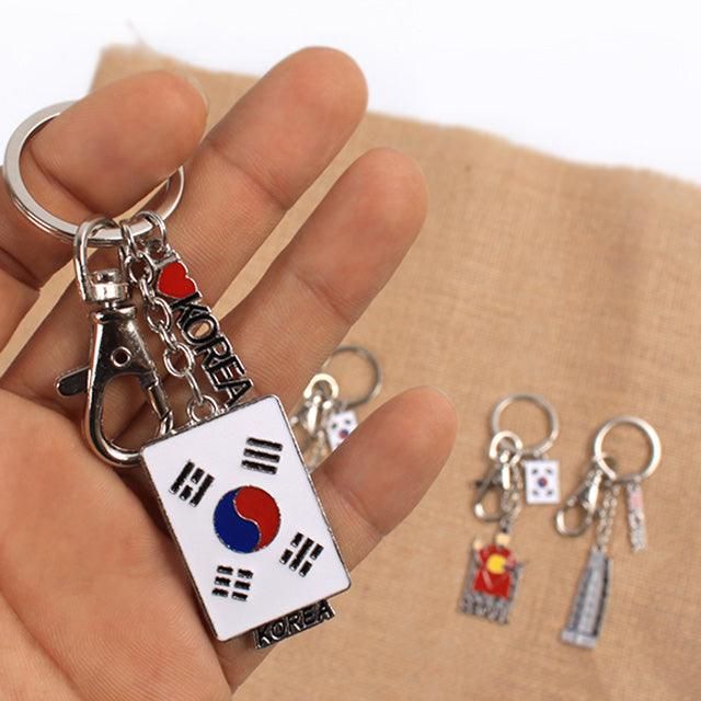 Korea Travel Key Holder Metal Key Ring (Korea Souvenir) - EmpressKorea