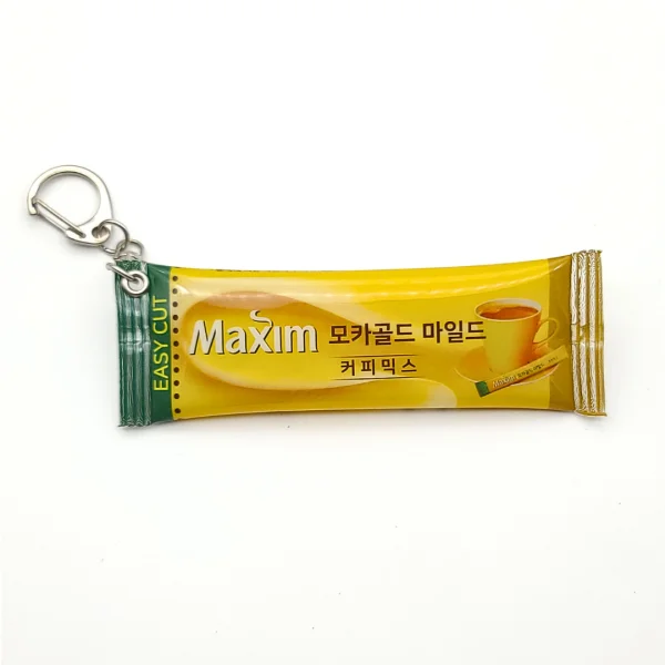 Korean Ramen, coffee Key ring, Korean souvenir, Foreigner gift - EmpressKorea