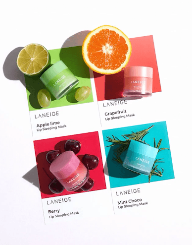 LANEIGE Lip Sleeping Mask EX 20g (Apple Lime | Grapefruit | Berry | Mint Choco) - EmpressKorea