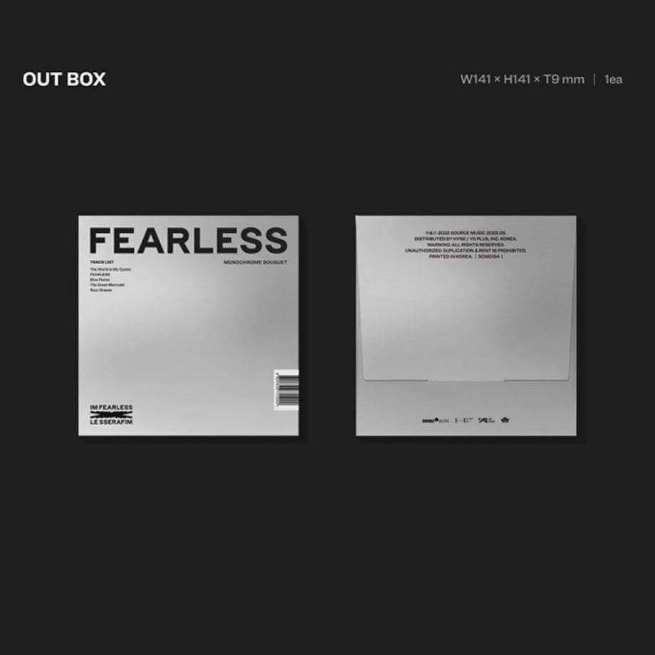 LE SSERAFIM - 1st Mini Album: FEARLESS (Monochrome Bouquet Ver.) - EmpressKorea