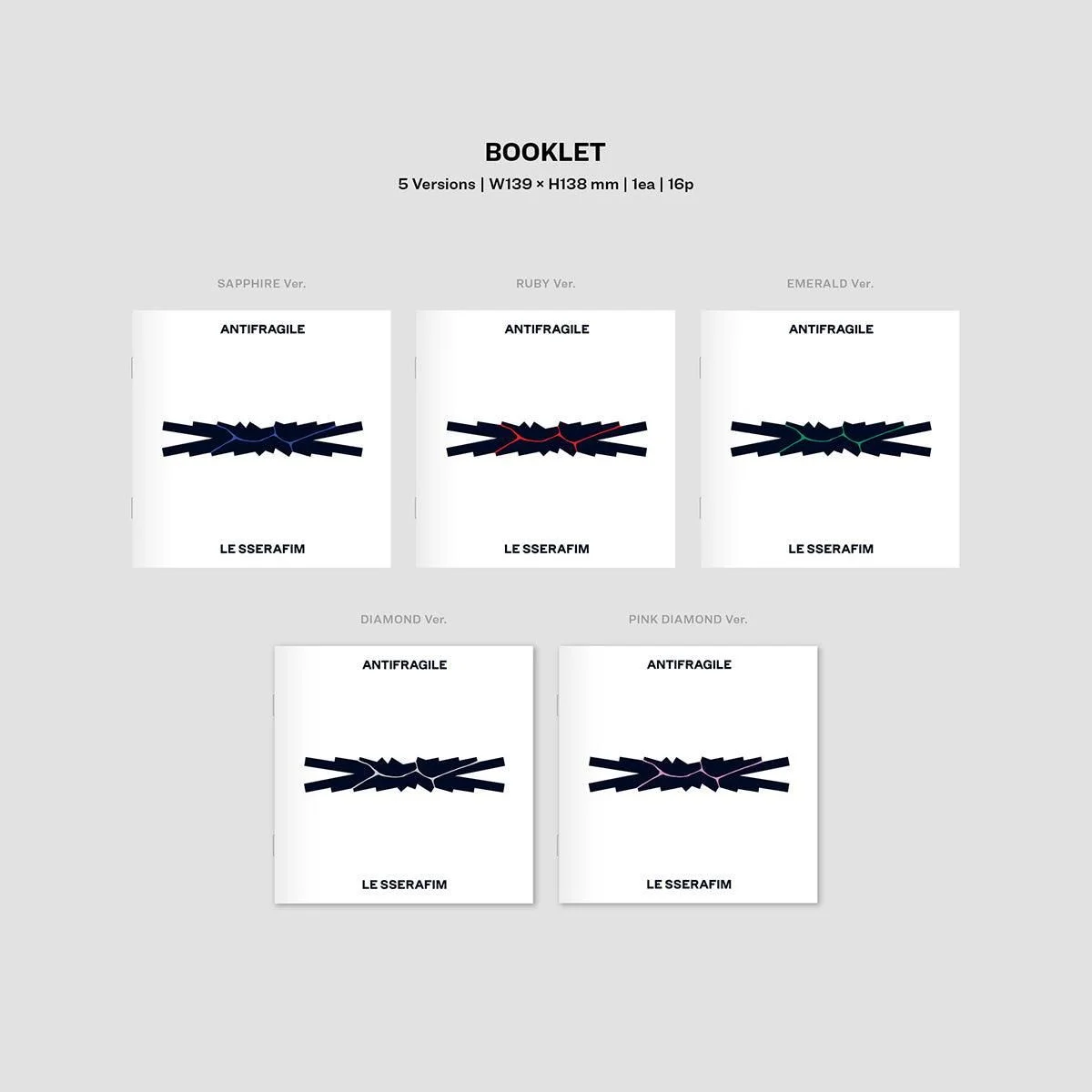 LE SSERAFIM - 2nd Mini Album: ANTIFRAGILE (Compact Ver.) - EmpressKorea