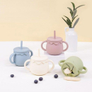 LITTLE CLOUD Baby Honey Pot Multi Silicone Straw Cup 250ml - EmpressKorea