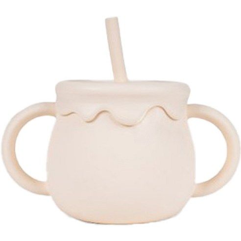 LITTLE CLOUD Baby Honey Pot Multi Silicone Straw Cup 250ml - EmpressKorea