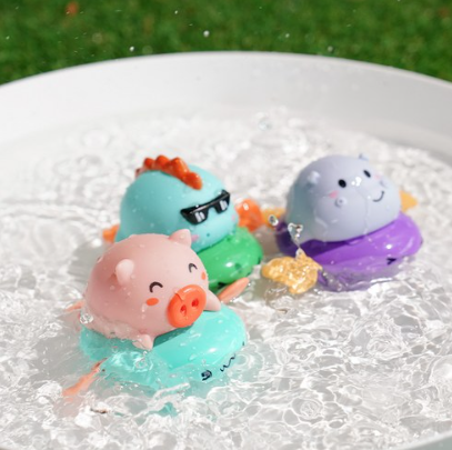 LITTLE CLOUD Infant Bath Play Toy Set Of 3 Baby Animals - EmpressKorea