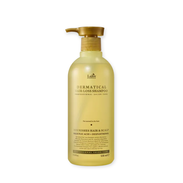 La'dor Dermatical Hair Loss Shampoo (For normal to dry hair) 530ml - EmpressKorea