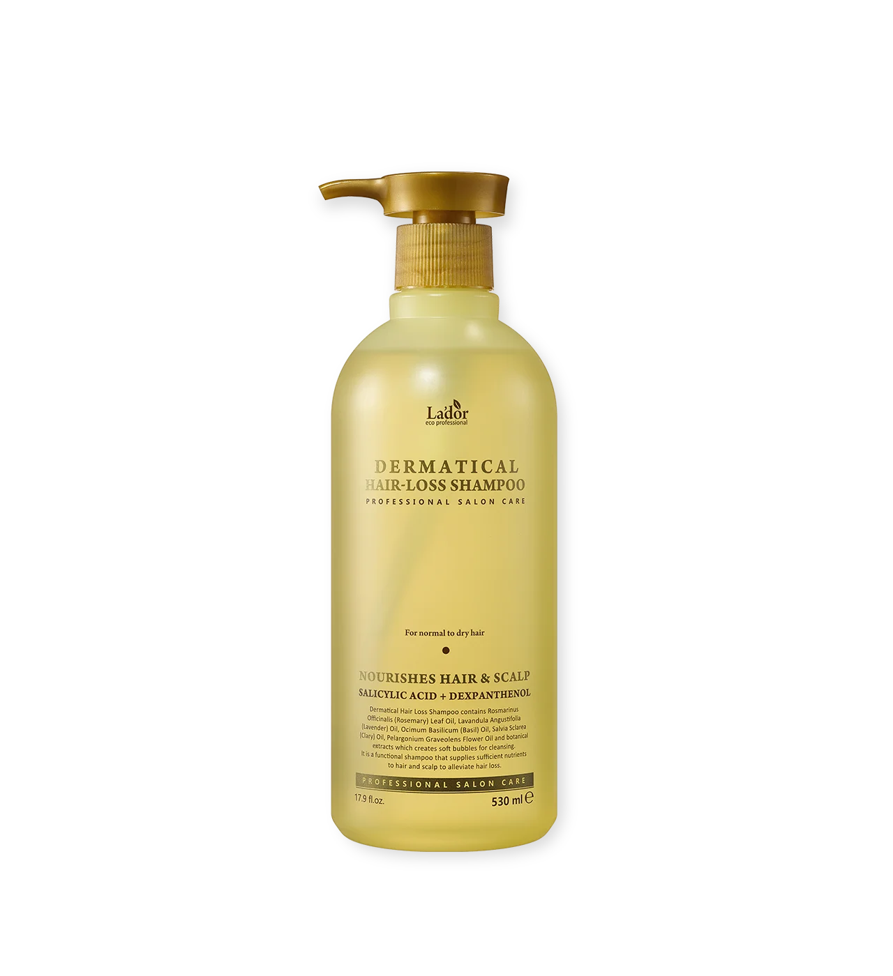 La'dor Dermatical Hair Loss Shampoo (For normal to dry hair) 530ml - EmpressKorea