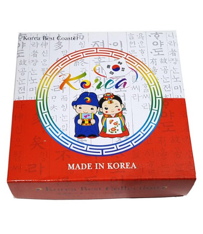 Laveque Korean Traditional Character Coaster Costa Set Traditional Souvenir - EmpressKorea