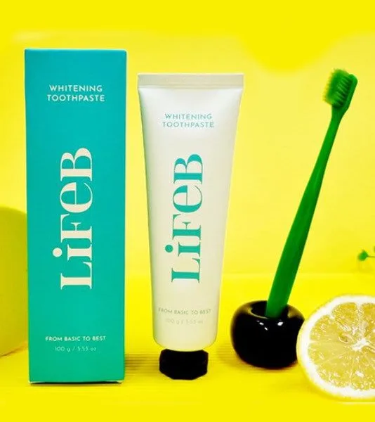 LiFeB Whitening Toothpaste Vivid Whitening Bad Breath 100g - EmpressKorea