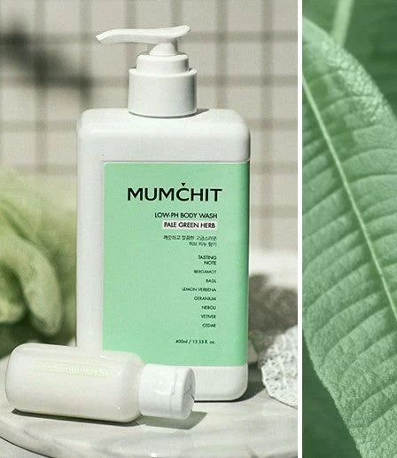 MUMCHIT Low-pH Body Wash Pale Green Herb 400ml - EmpressKorea