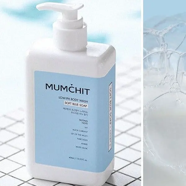 MUMCHIT Low-pH Body Wash Soft Blue Soap 400ml - EmpressKorea