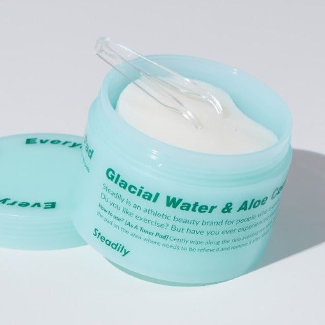 MUMCHIT Steadley Glacier Water Aloe Heat Pore Pads 80 sheets 160g - EmpressKorea