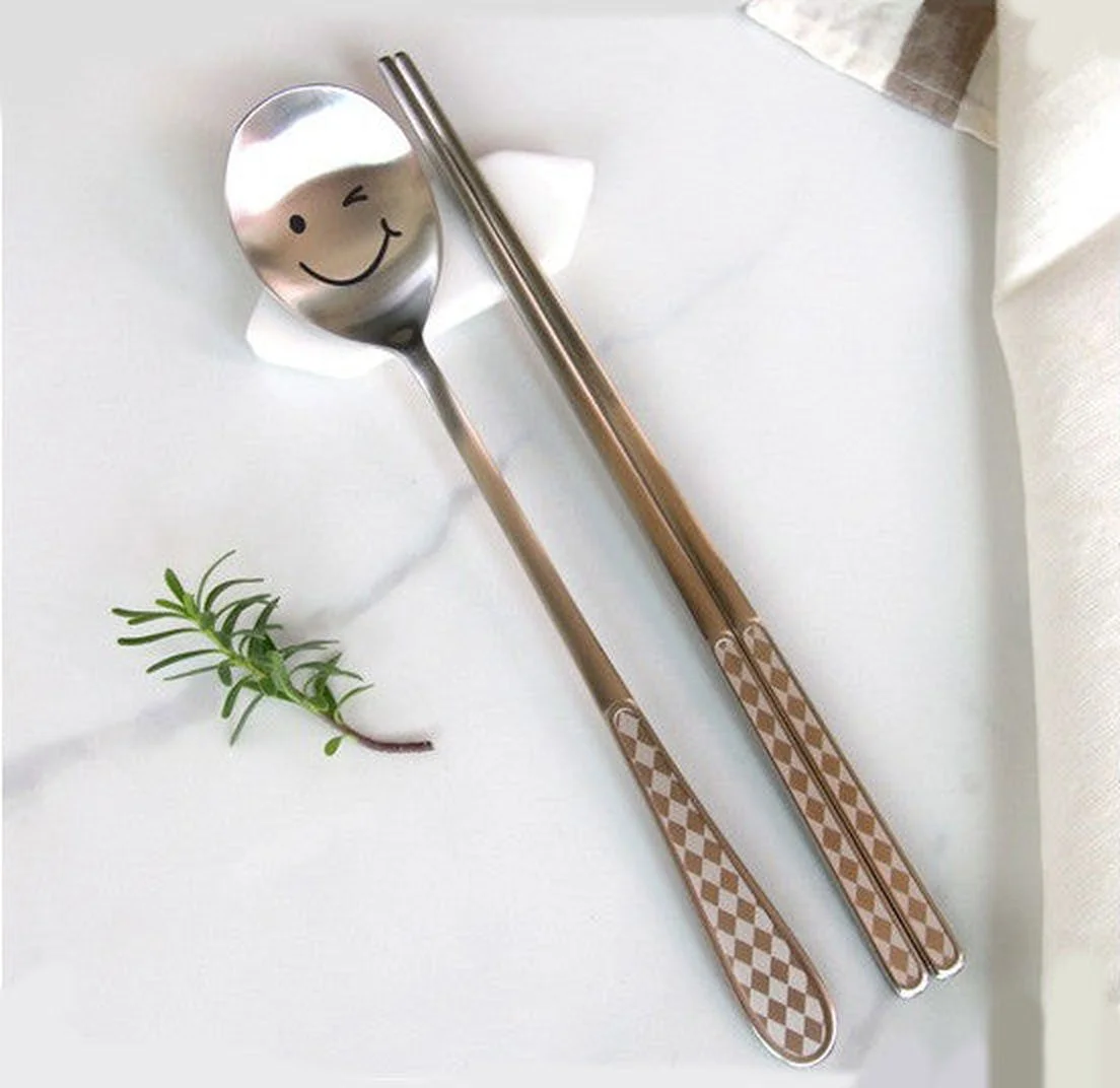 BLUETABLE Noiseless Stainless Steel Spoon Case Set / Made in Korea - EmpressKorea