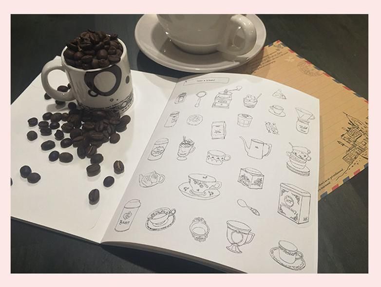 My Romantic Europe Sticker Coloring Book - EmpressKorea