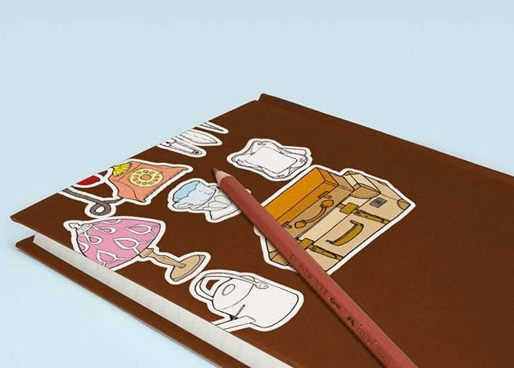 My Romantic Europe Sticker Coloring Book - EmpressKorea