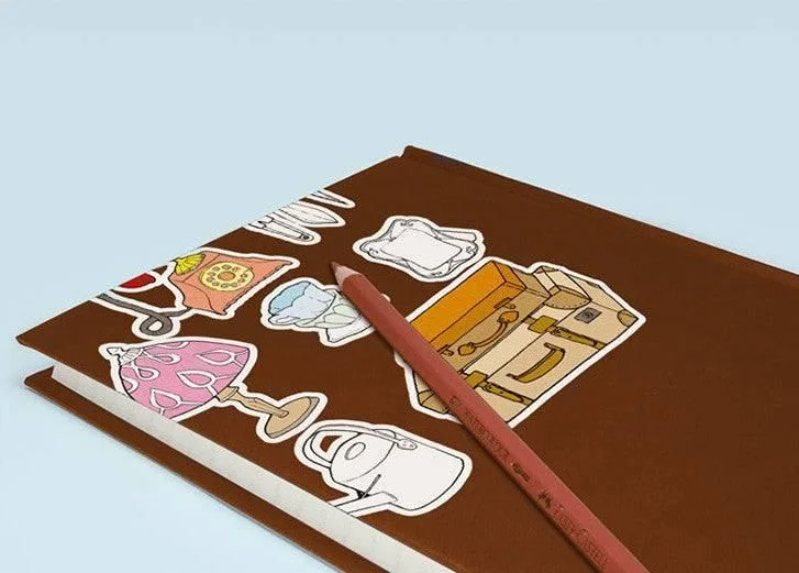 My Romantic Europe Sticker Coloring Book - EmpressKorea