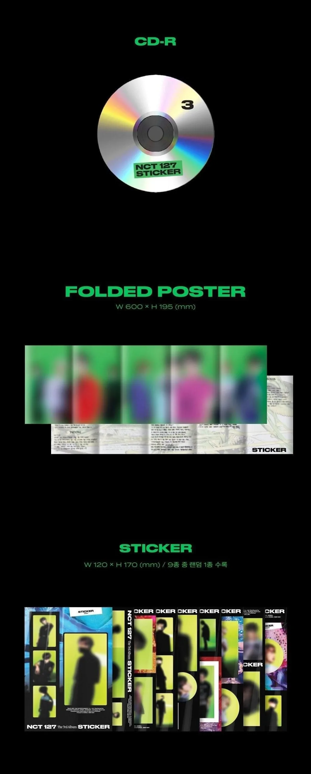 NCT 127 - 3rd Album: STICKER (Sticky Ver.) - EmpressKorea
