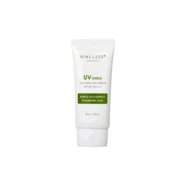 NINE LESS Essentials UV Shield Soothing Sun Cream SPF 50+ PA++++ 50g - EmpressKorea
