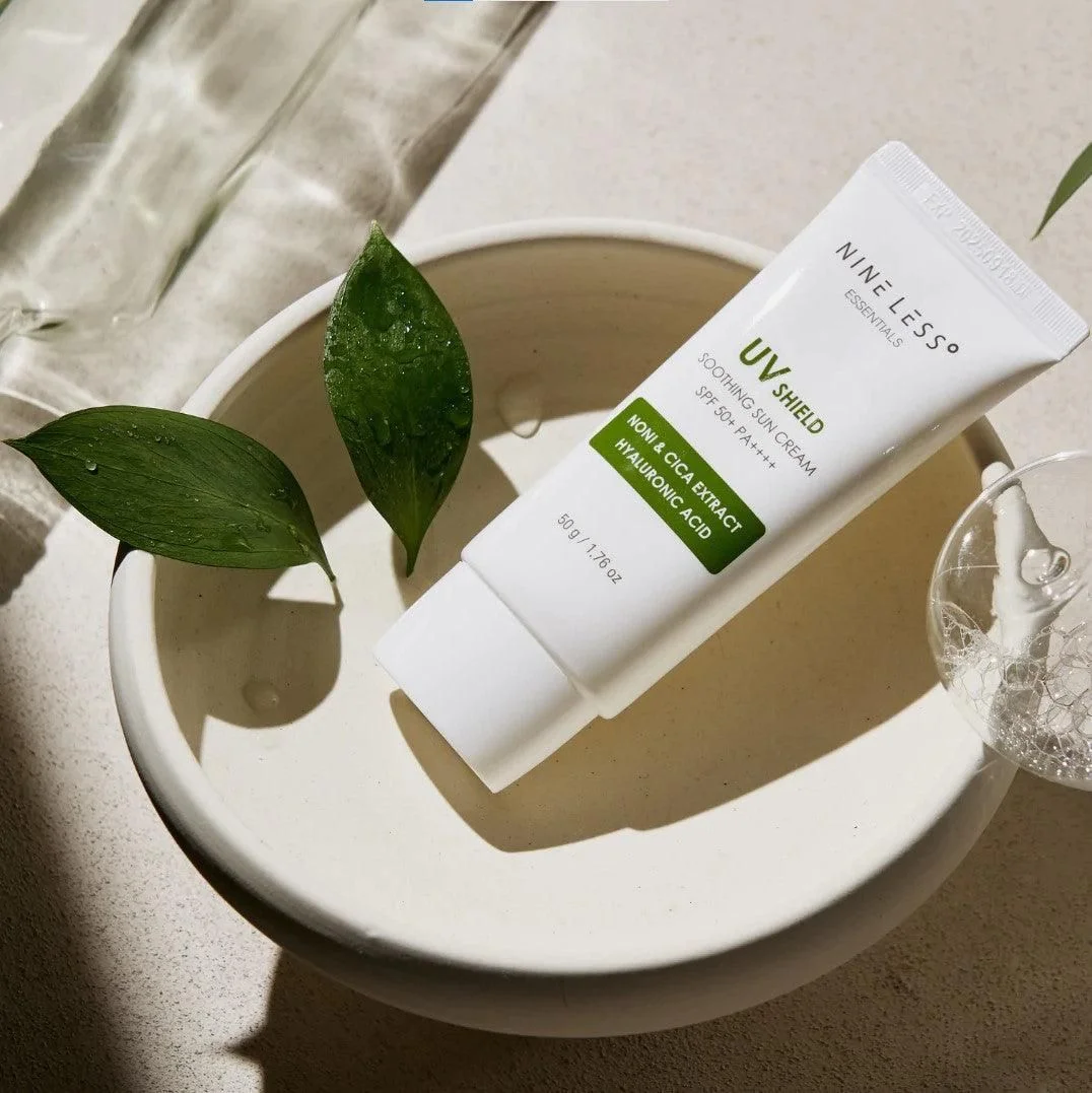 NINE LESS Essentials UV Shield Soothing Sun Cream SPF 50+ PA++++ 50g - EmpressKorea