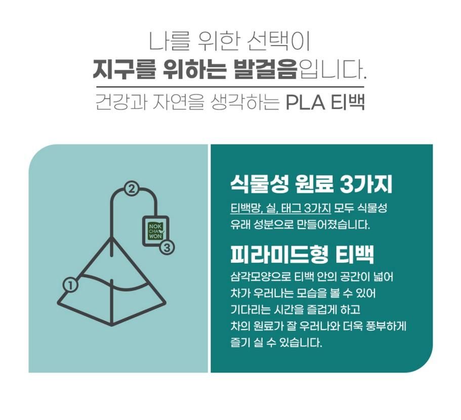 NOKCHAWON Lemon Balm Herbal Tea 60 Tea Bag Pyramid Tea Bag Large Capacity - EmpressKorea