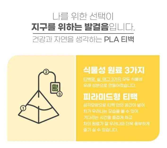 NOKCHAWON chamomile herbal tea 60 tea bags of fragrant and soft - EmpressKorea