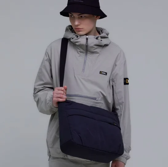National Geographic N234ACR600 Padded Hobo Cross Bag NAVY - EmpressKorea